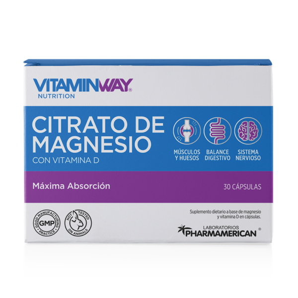 Citrato de magnesio frente