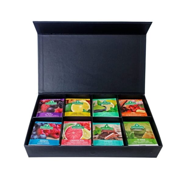 CAJA PREMIUM DE INFUSIONES DE 8 VARIEDADES x80 saquitos