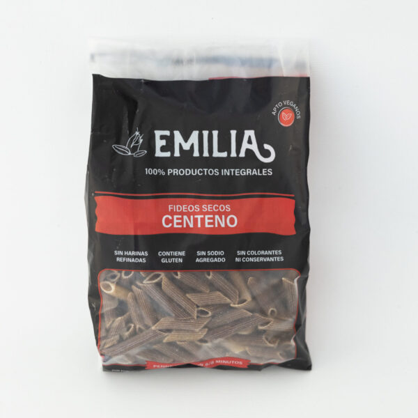 FIDEOS PENNE DE HARINA INTEGRAL - EMILIA