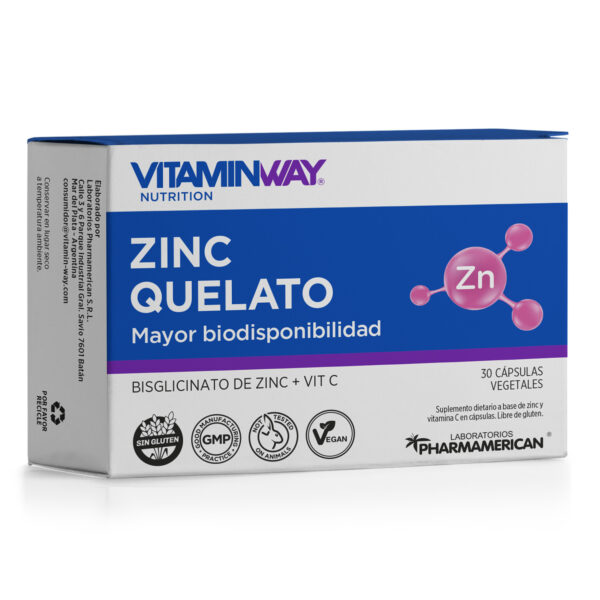 ZINC QUELATO VW Estuche x 30 Cápsulas