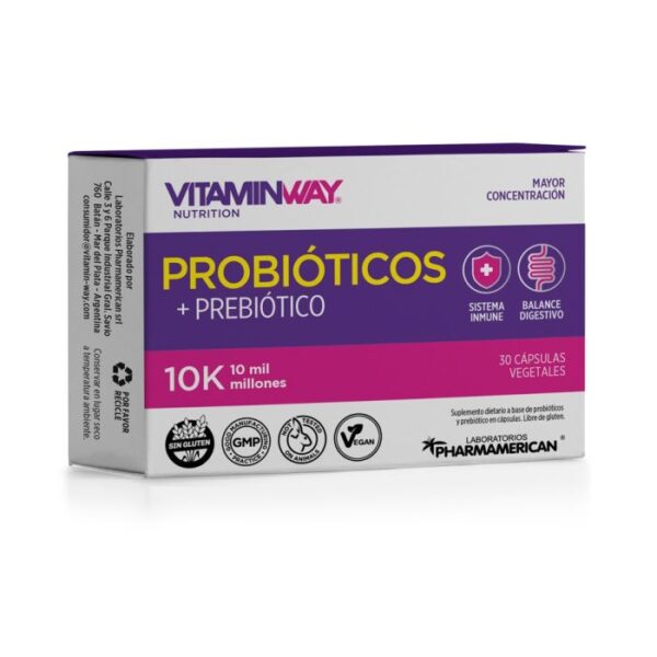 Probióticos + Prebiótico 10K x 30 Comprimidos